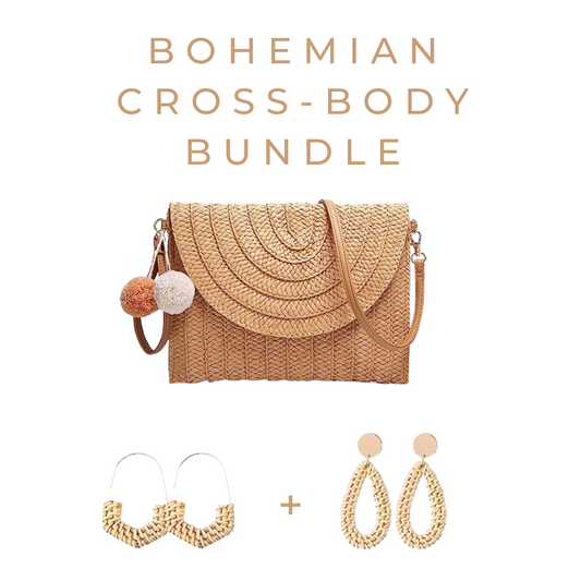 Bohemian Cross-body & Earrings Summer Bundle